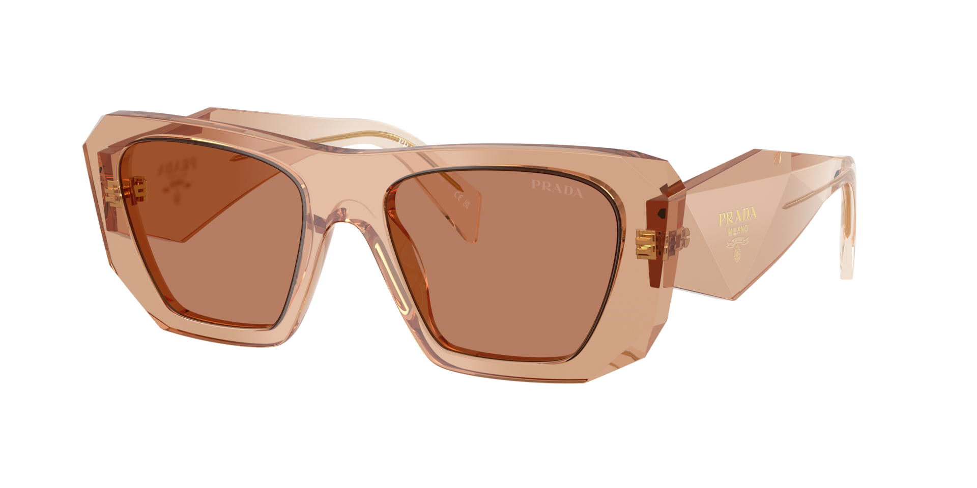 Prada PR B18S S (53 - 19) with Brown lenses and Brown frame