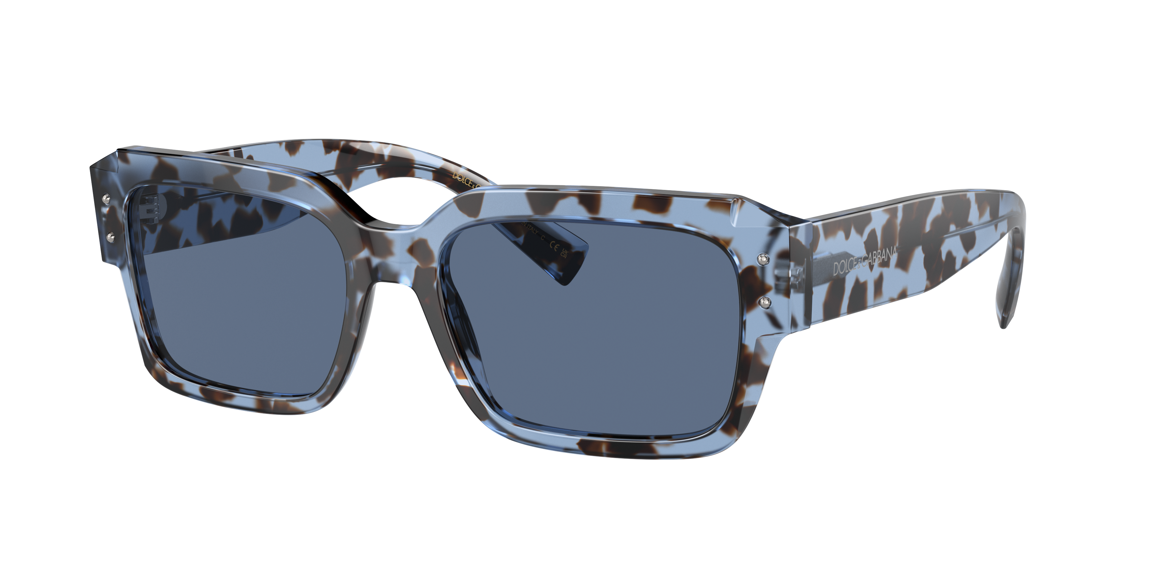 Dolce&Gabbana Man Sunglass DG4460 -  Frame color: Havana Blue, Lens color: Dark Blue