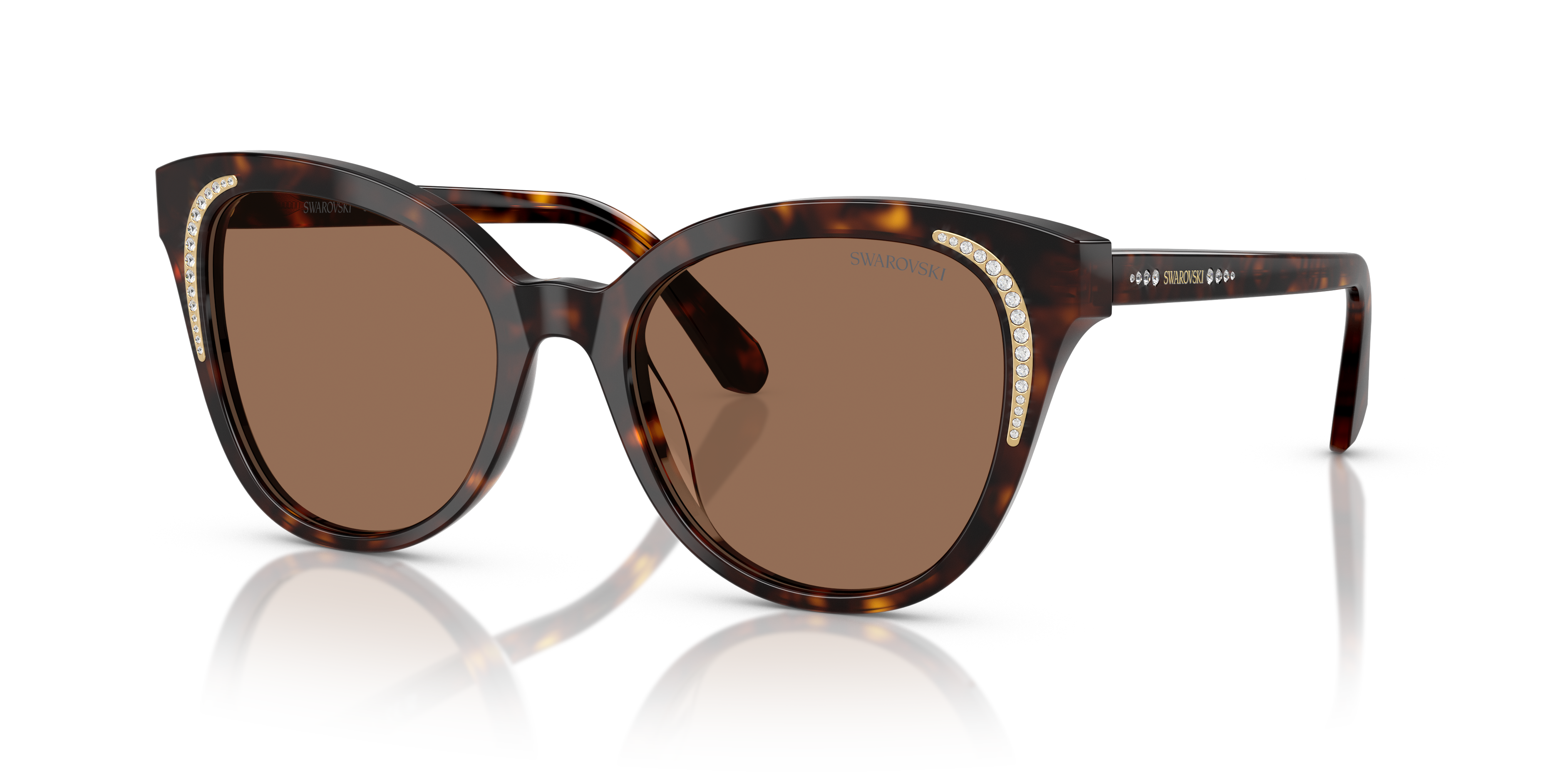Swarovski SK6031 L (53 - 19) with Brown lenses and Brown frame