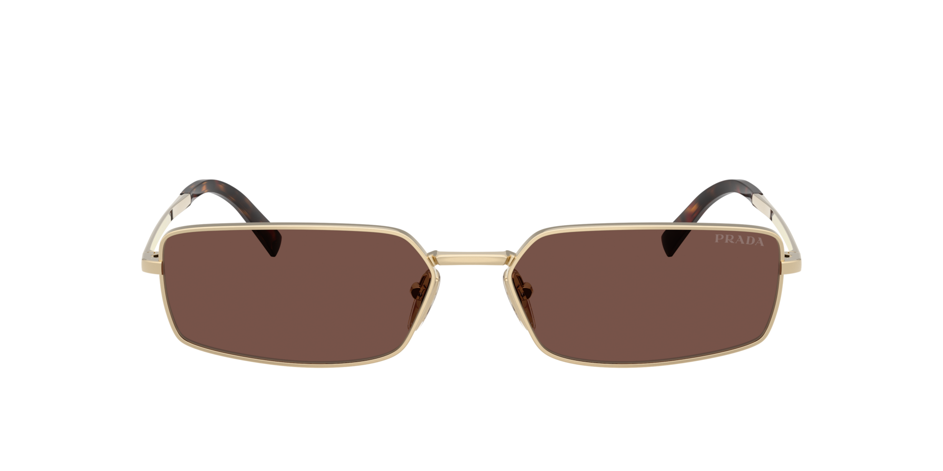 Prada PR A60S XL (59 - 16) with Brown lenses and Gold frame