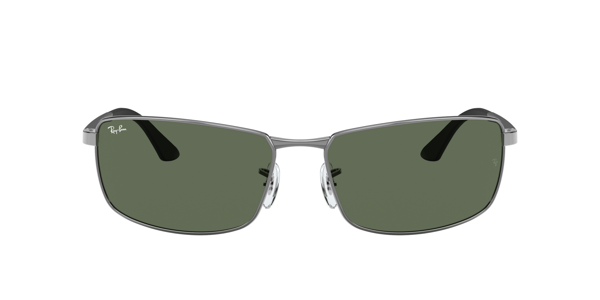 Ray-Ban RB3498 XXL (61 - 17) with Green lenses and Grey frame