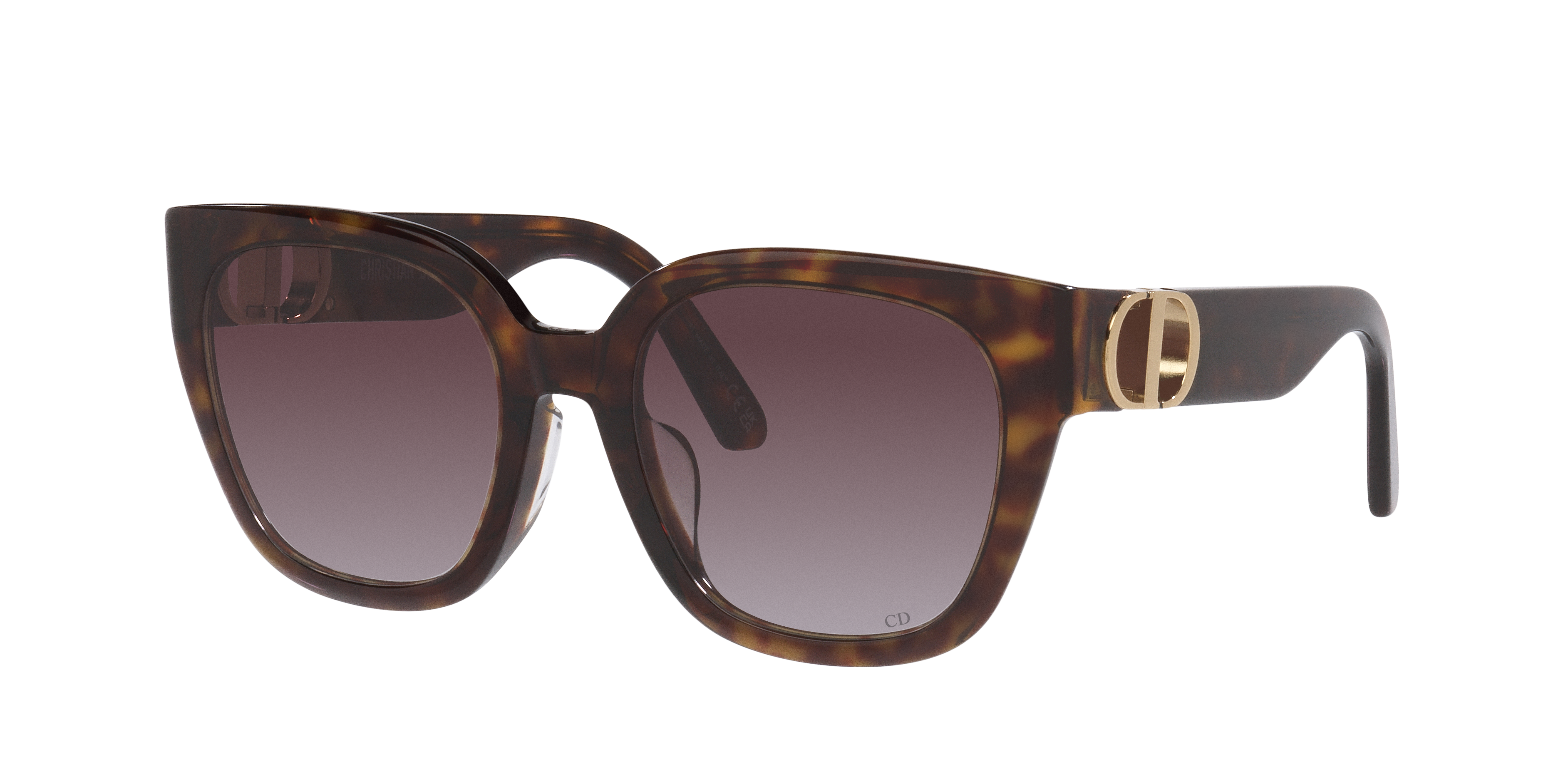 DIOR Woman Sunglass 30Montaigne S10F Cd40129F -  Frame color: Tortoise, Lens color: Brown Gradient