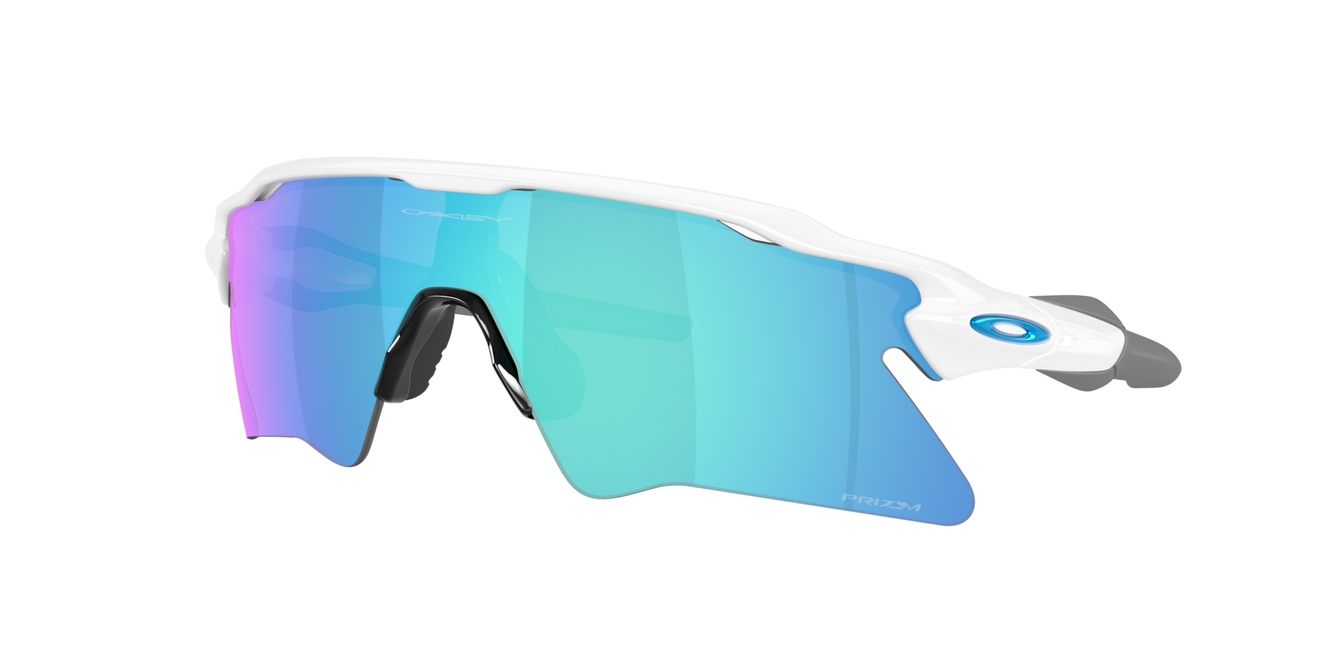 Oakley Unisex Sunglass Radar® EV Heater - Rahmenfarbe: Weiß glänzend, Linsenfarbe: Prizm Sapphire