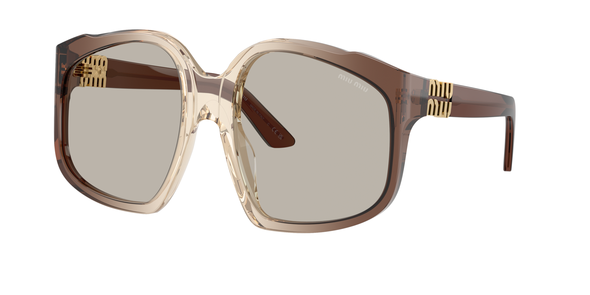 Miu Miu Femme Sunglass MU A07S - Couleur du Monture Dgrad marron Couleur de Lentille Marron clair 273 €