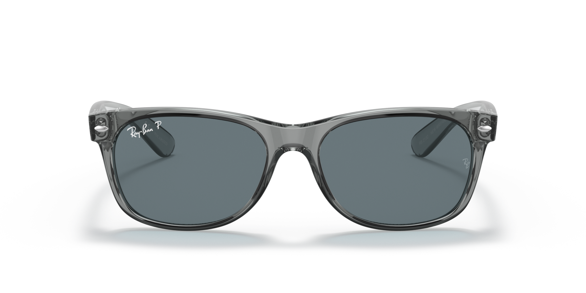 Ray-Ban New Wayfarer Classic M (55 - 18) with Blue lenses and Grey
