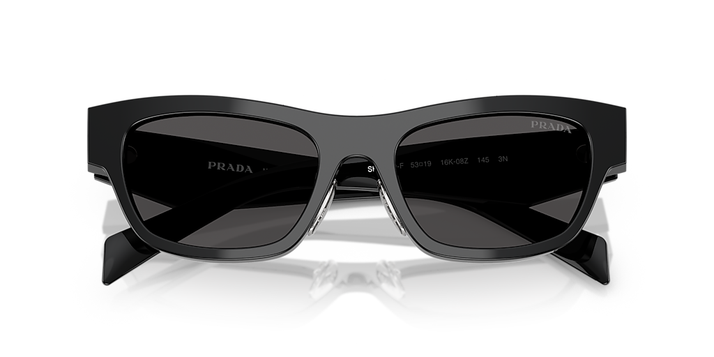 Prada PR B09SF M (53 - 19) with Grey lenses and Black frame  display picture 3
