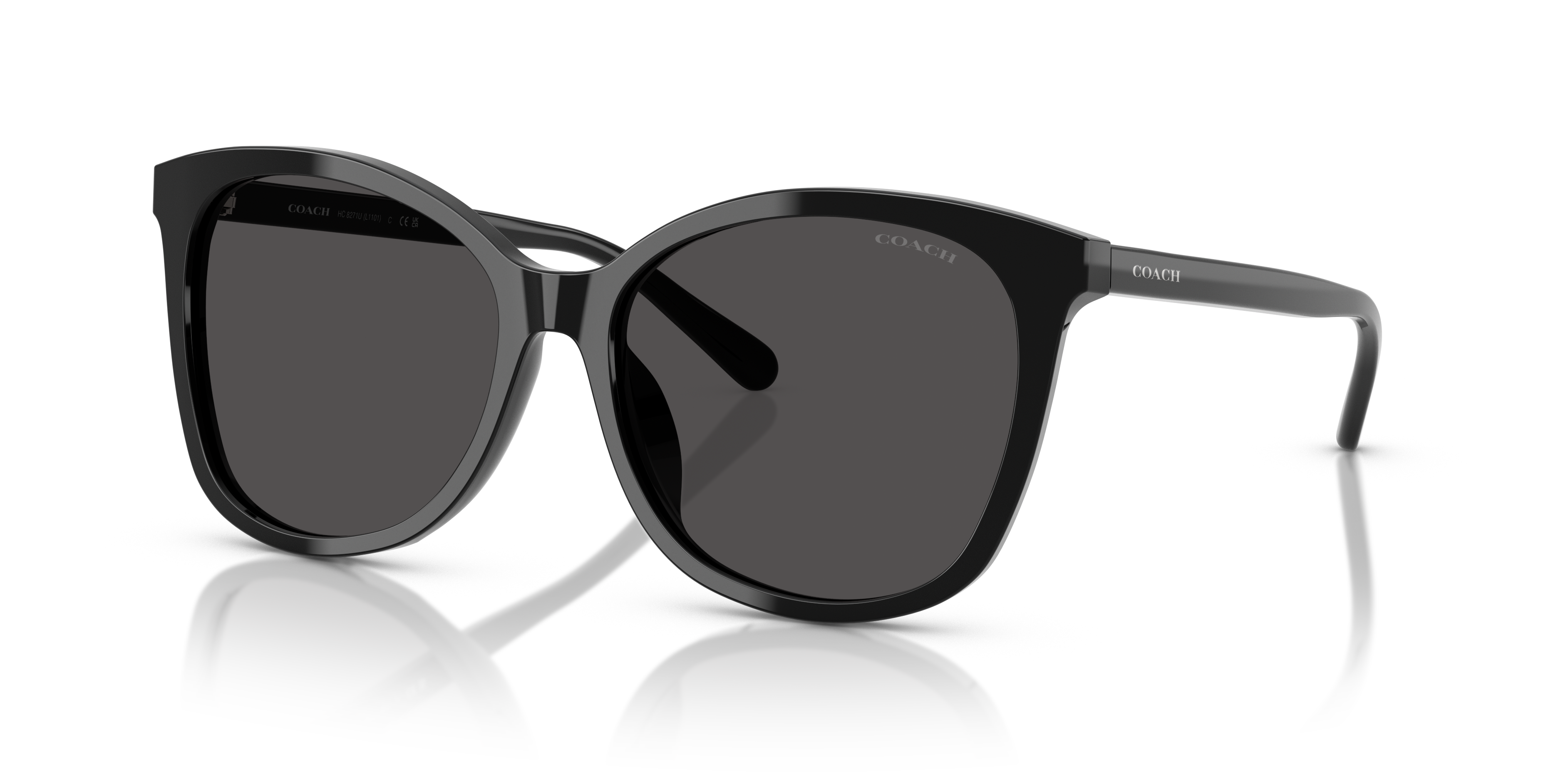 Coach L1101 M (57 - 16) with Grey lenses and Black frame