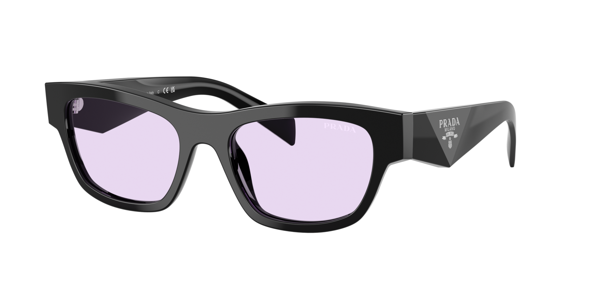 Prada Woman Sunglass PR B09S -  Frame color: Black, Lens color: Violet