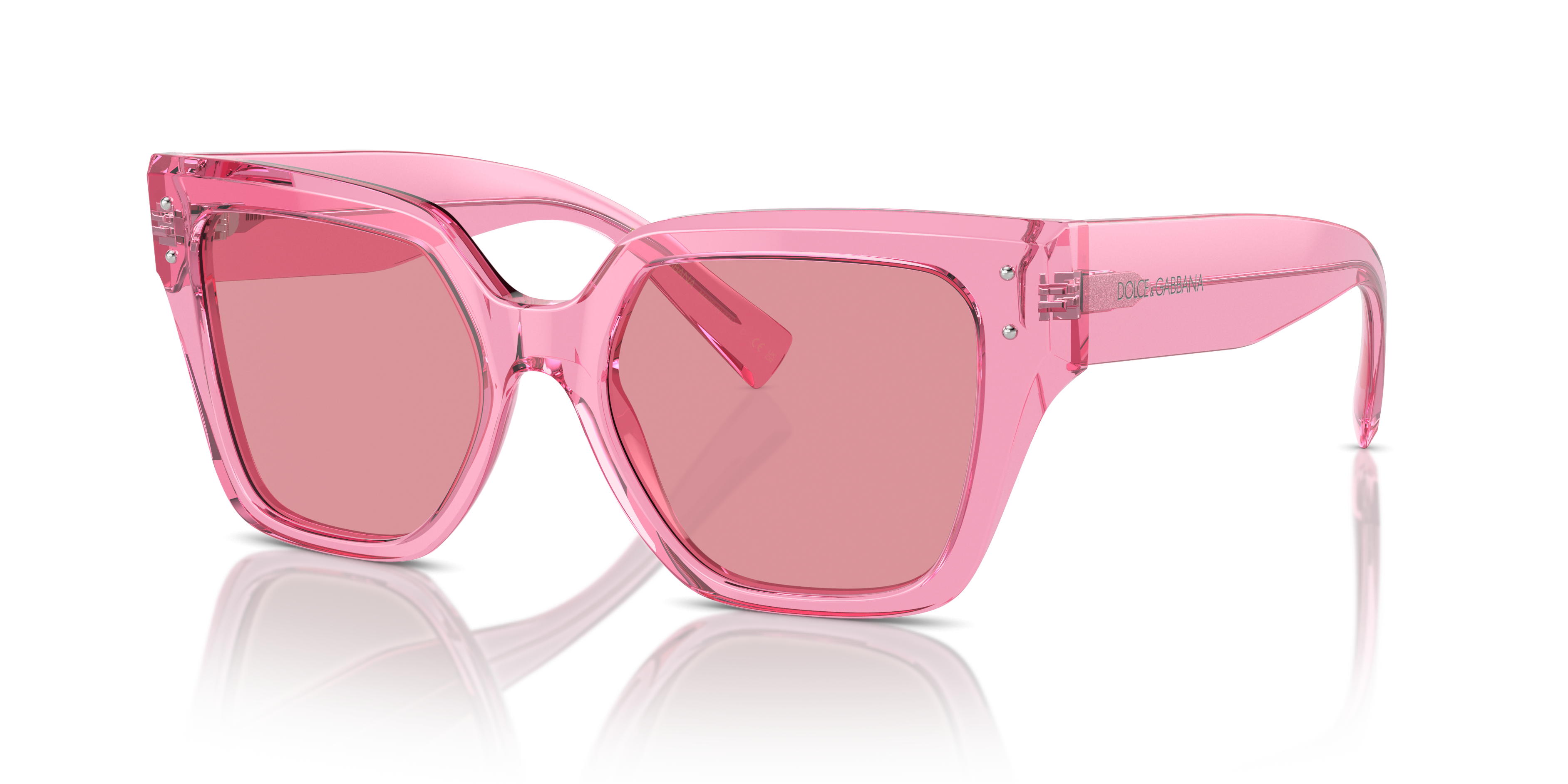 Dolce&Gabbana DG4471 M (52 - 18) com Lentes Rosa e Armação Rosa