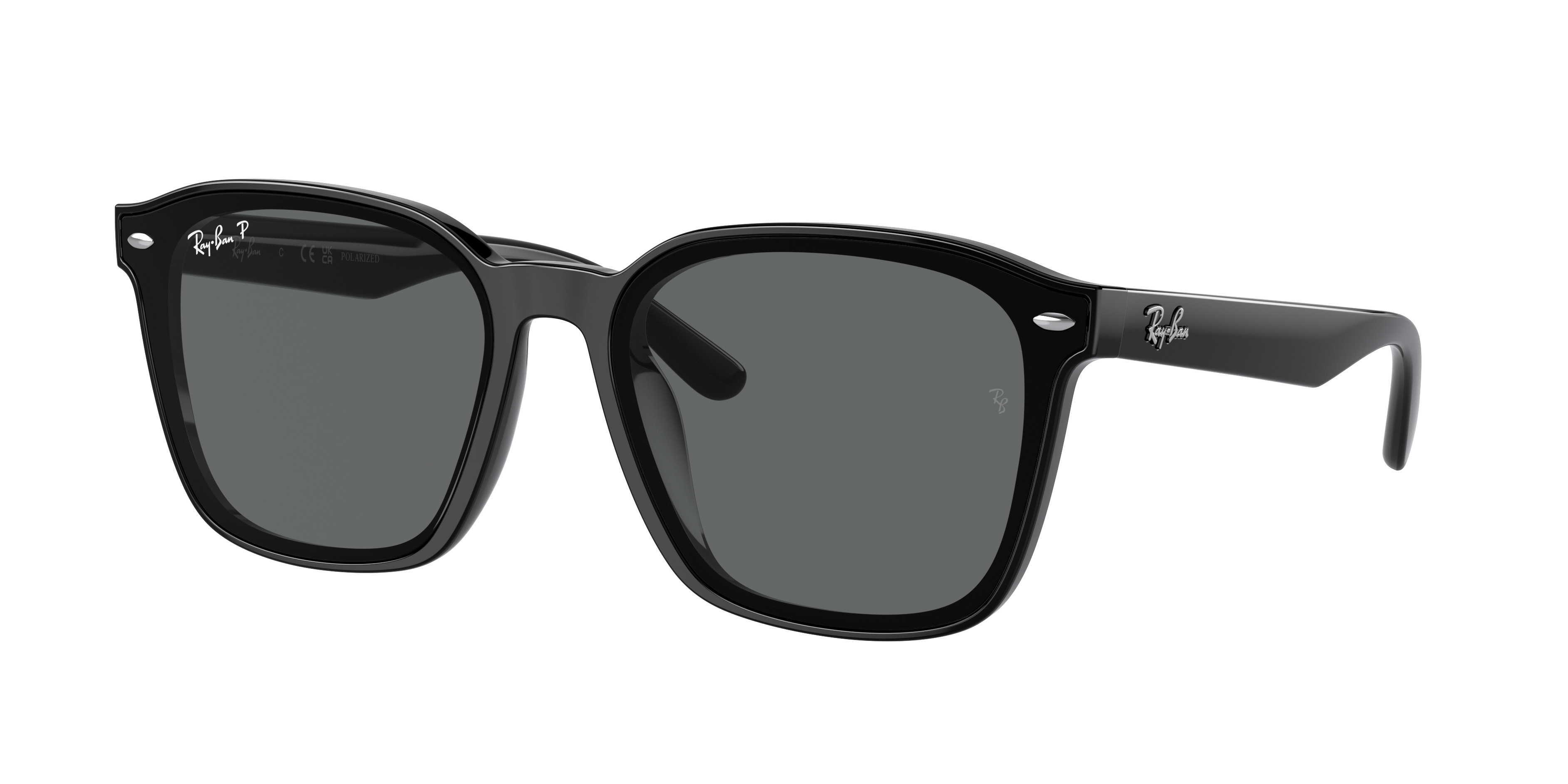 Ray-Ban RB4392D XXL (66 - 17) with Grey lenses and Black frame