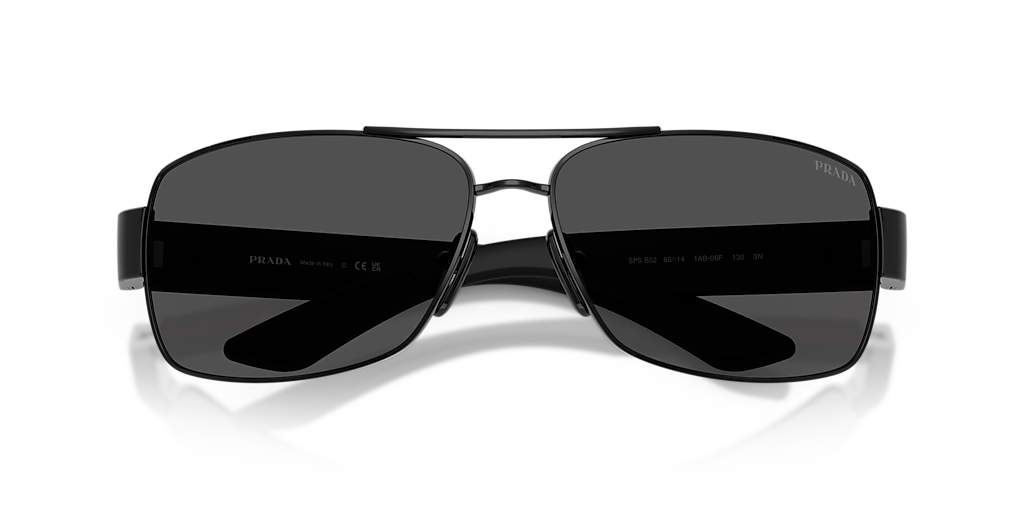 Prada Linea Rossa PS B52S XXL (65 - 14) com Lentes Cinza e Armação