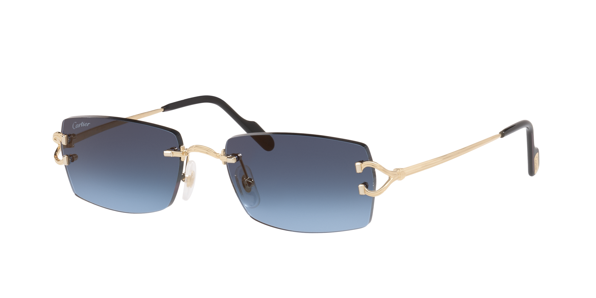 Cartier Homme Sunglass CT0550S - Couleur du Monture Or Couleur de Lentille Bleu 1100 €