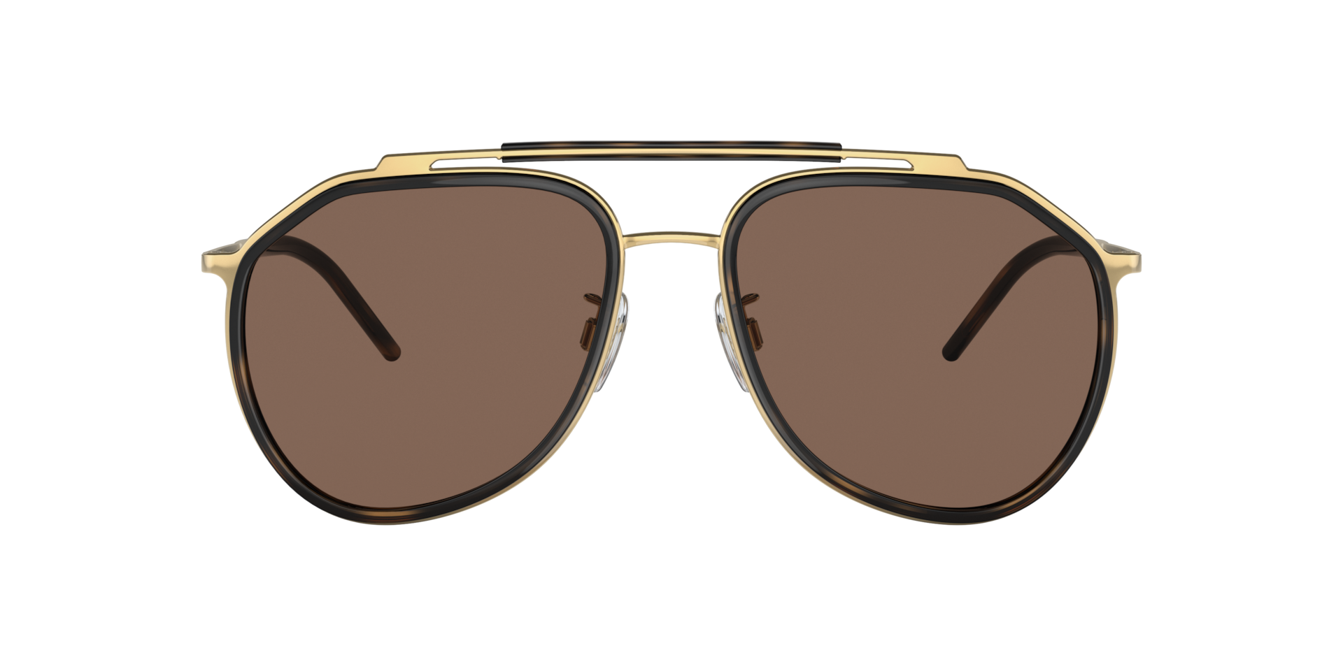 Dolce&Gabbana DG2277 XL (57 - 18) with Brown lenses and Gold frame