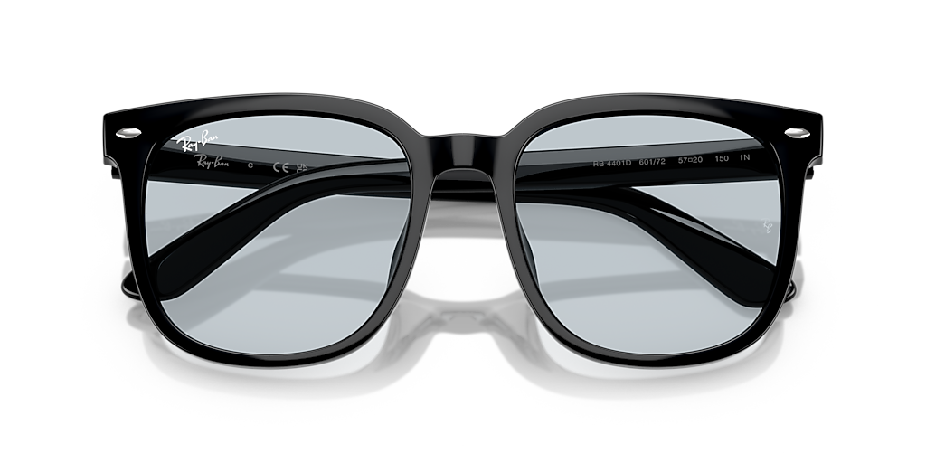 Ray-Ban RB4401D XXL (57 - 20) with Blue lenses and Black frame