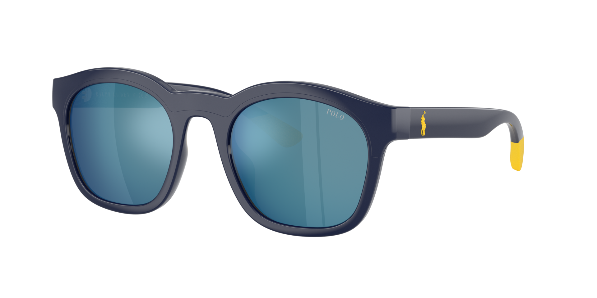 Polo Ralph Lauren Man Sunglass PH4243U -  Frame color: Shiny Navy Blue, Lens color: Dark Blue Mirror Blue