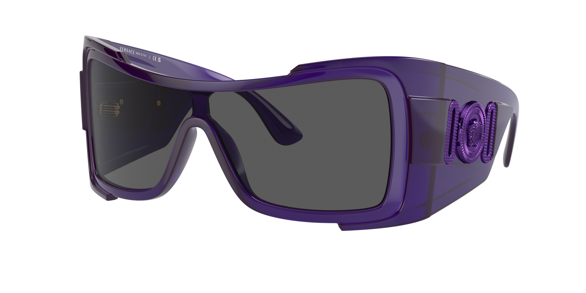 Versace Femme Sunglass VE4451 - Couleur du Monture Transparent Pourpre Couleur de Lentille Gris fonc 142 €