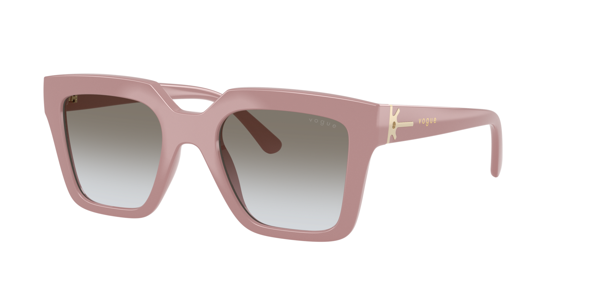Vogue Eyewear Pink/Brown Vo5690s 307411 Woman Sunglasses Nylon Squared Normal - Image 2