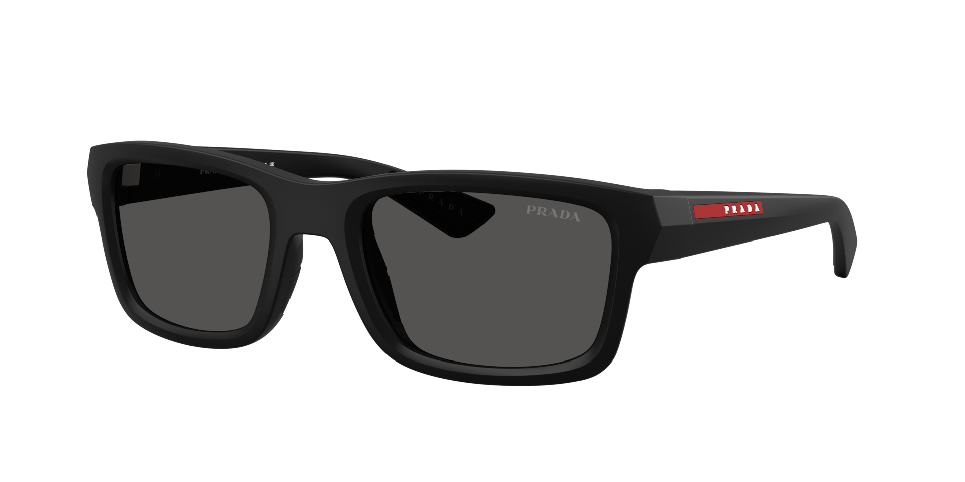 Prada Linea Rossa Mann Sunglass PS B10S - Rahmenfarbe: Matt Schwarz, Linsenfarbe: Dunkelgrau