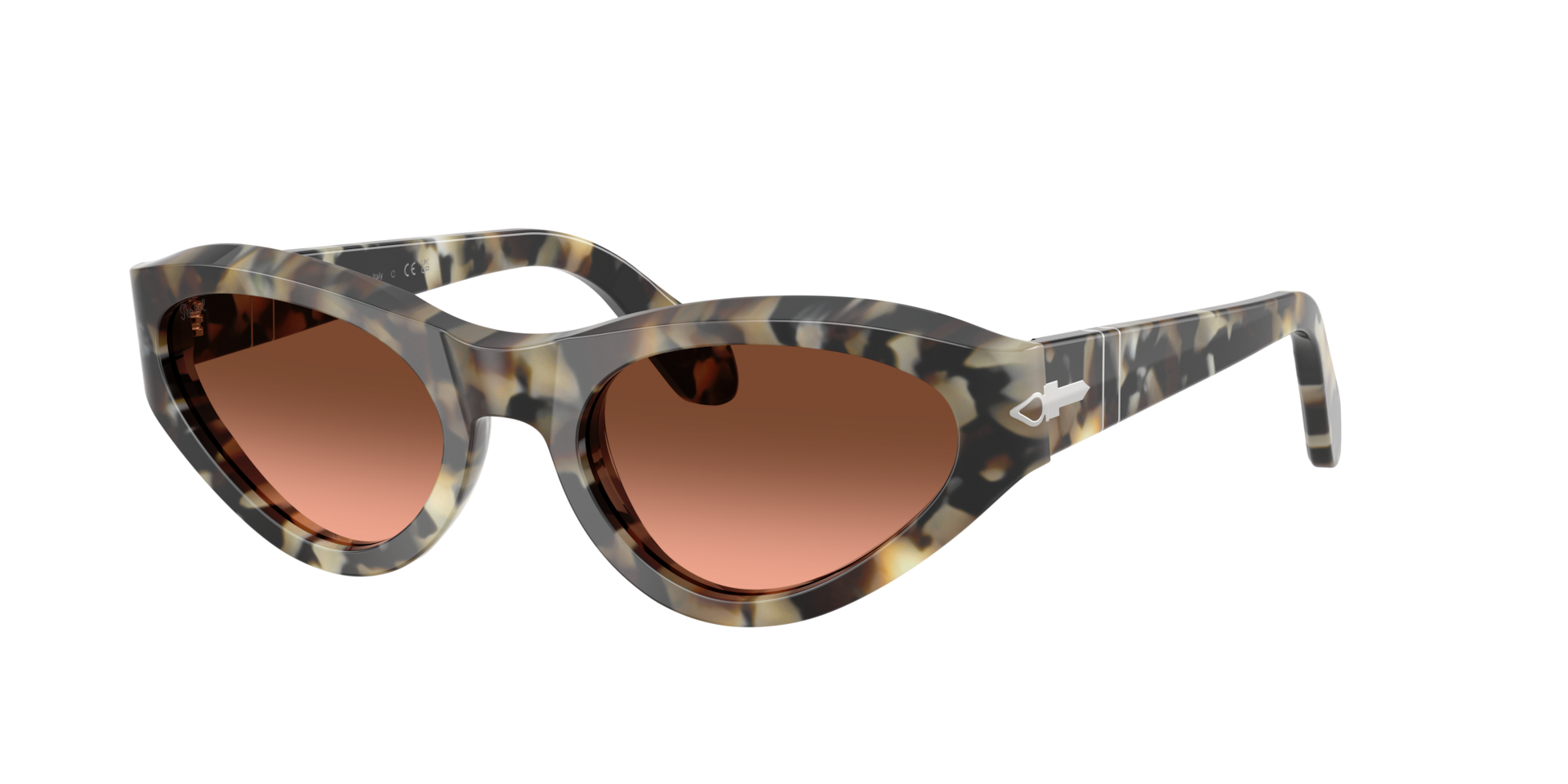 Persol Woman Sunglass PO0052S -  Frame color: Brown Tortoise, Lens color: Pink Gradient Brown