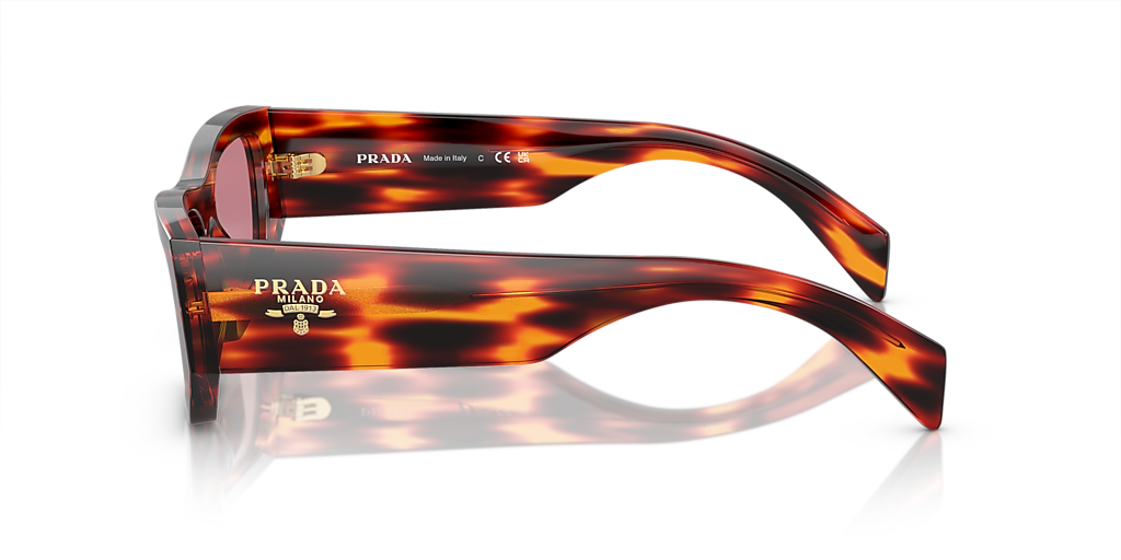 Prada PR A01S M (53 - 20) with Violet lenses and Red frame