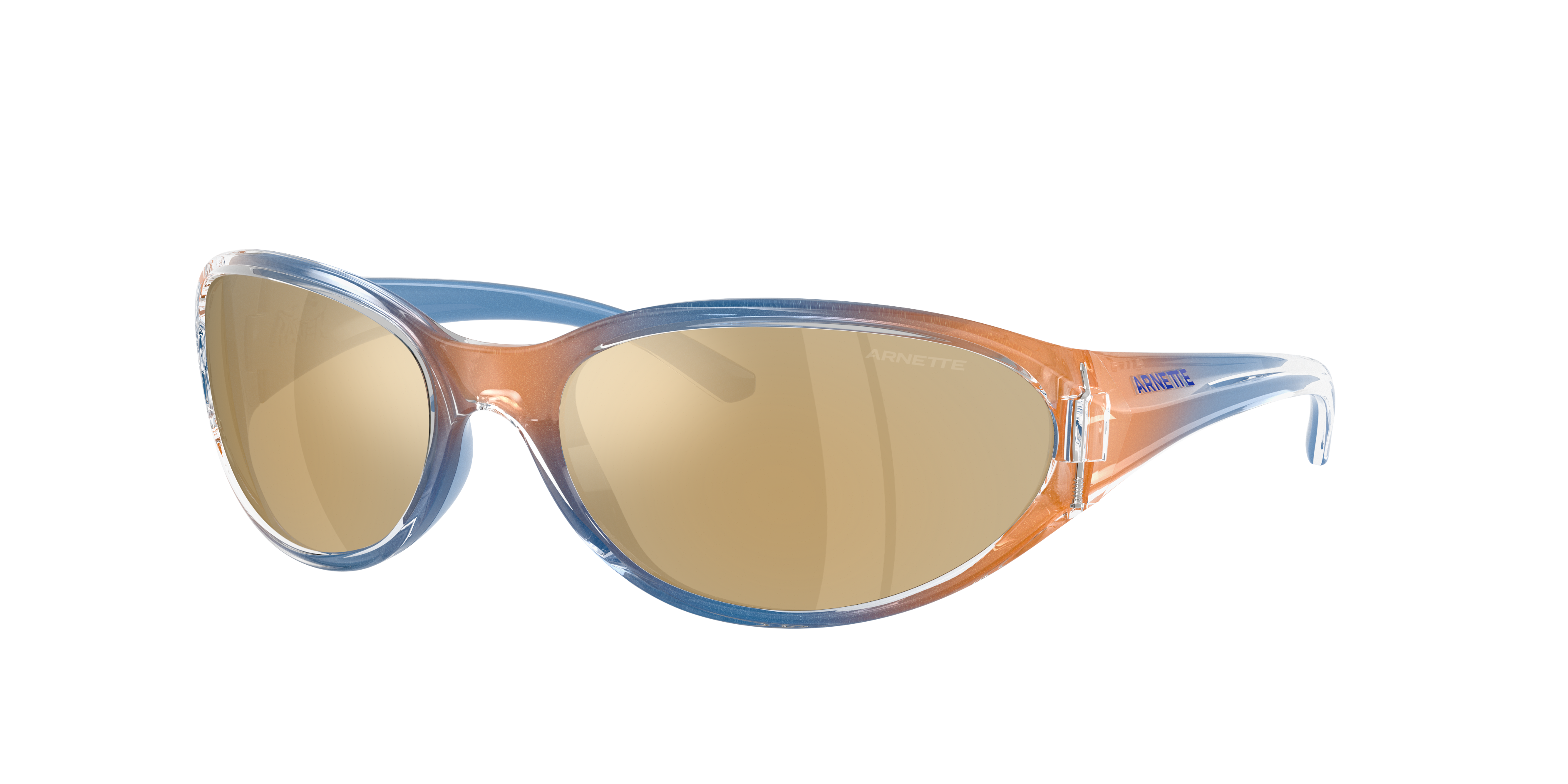 Arnette Man Sunglass Raven -  Frame color: Flashcoat Orange, Lens color: Brown Mirror Gold