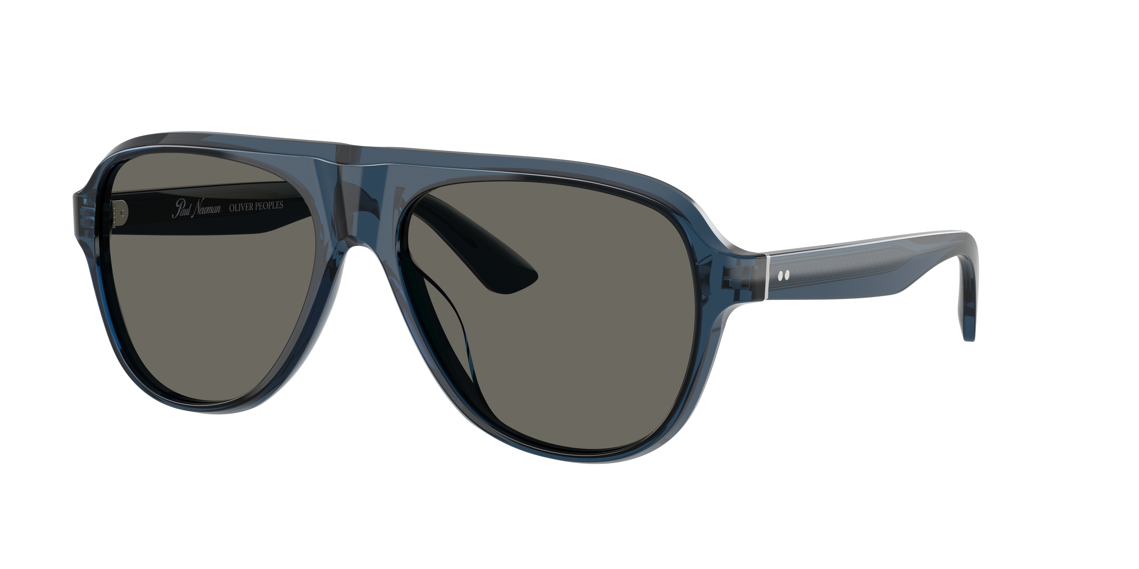 Oliver Peoples Man Sunglass Paul Newman Sun -  Frame color: Newman Blue, Lens color: Carbon Grey