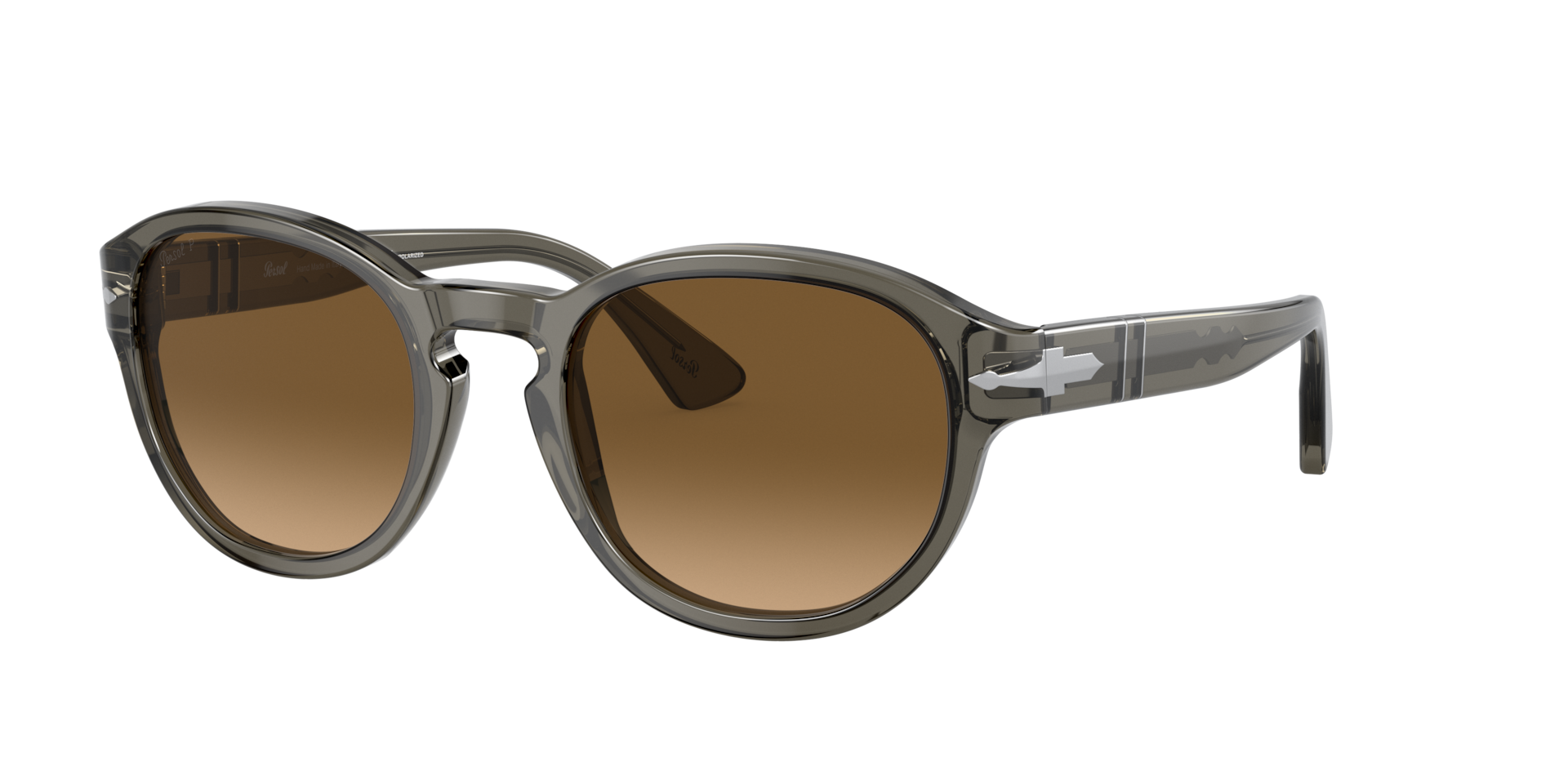 Persol Unisex Sunglass PO3304S - Couleur du Monture Transparent gris taupe Couleur de Lentille Polaris Marron 135 €