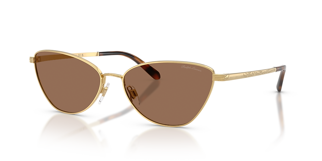 クロロ ラミカ Ralph Lauren RL7093 XXL (60 - 16) with Brown lenses and Gold frame