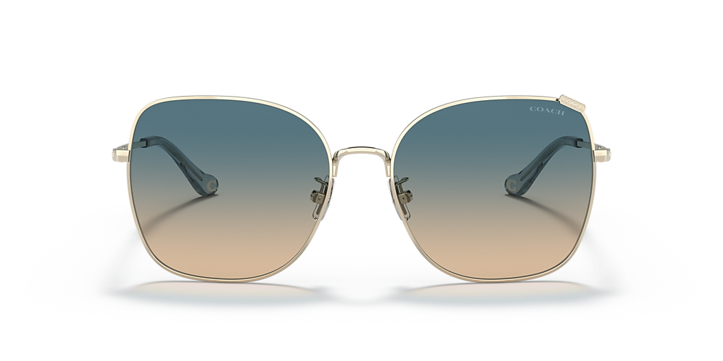 Coach C7997 XL (57 - 17) with Blue lenses and Gold frame