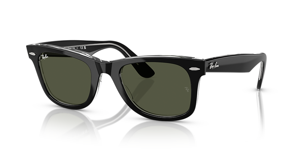Ray-Ban Original Wayfarer Classic L (50 - 22) with Green lenses