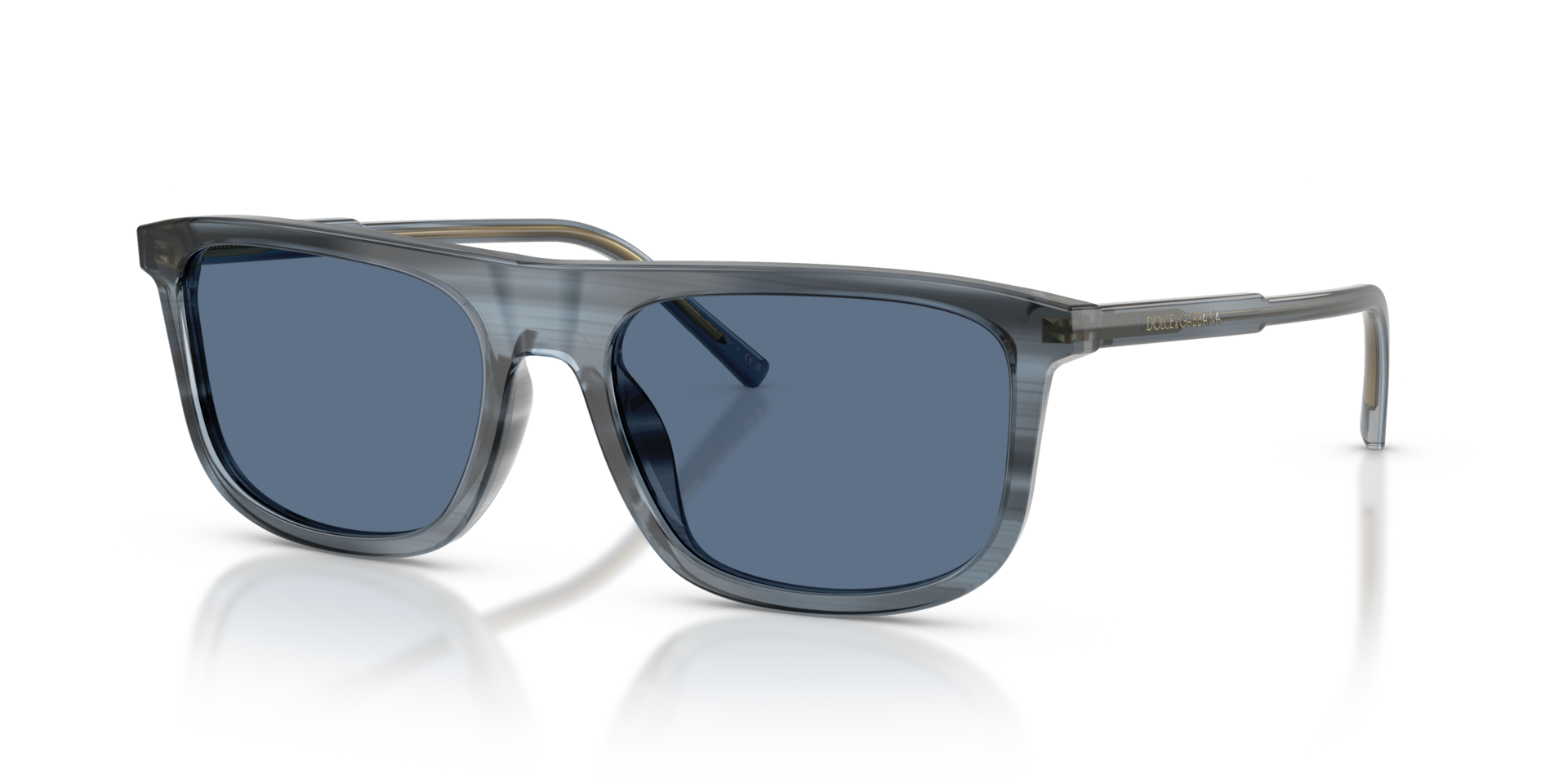 Dolce&Gabbana DG4542 XL (56 - 18) with Blue lenses and Blue frame