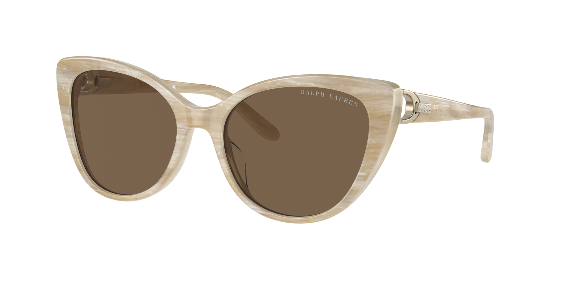 Ralph Lauren Femme Sunglass RL8215BU - Couleur du Monture: Corne Crème, Couleur de Lentille: Brun
