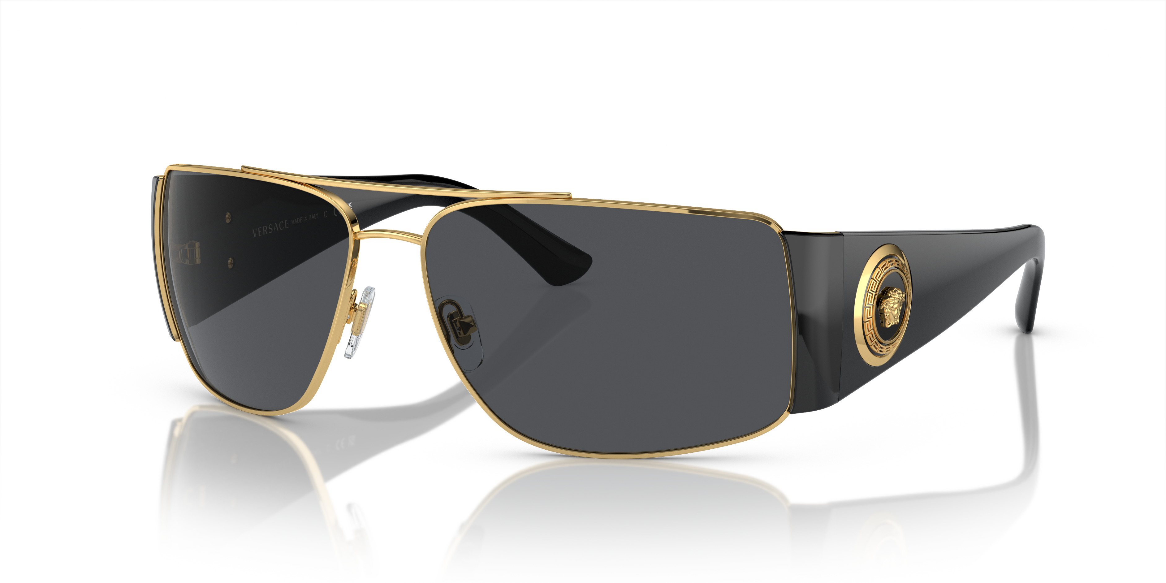 Versace VE2163 L (63 - 15) with Grey lenses and Gold frame