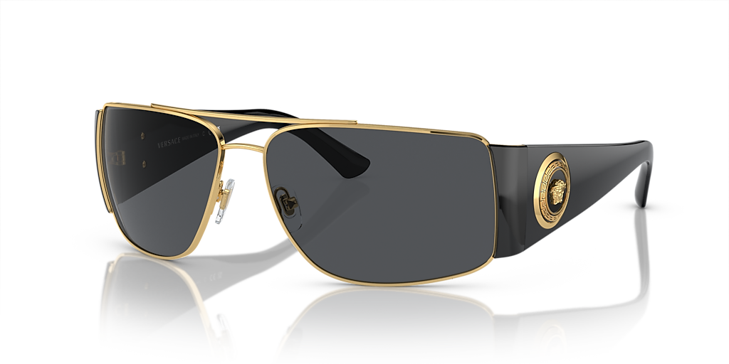 Versace VE2163 L (63 - 15) with Grey lenses and Gold frame