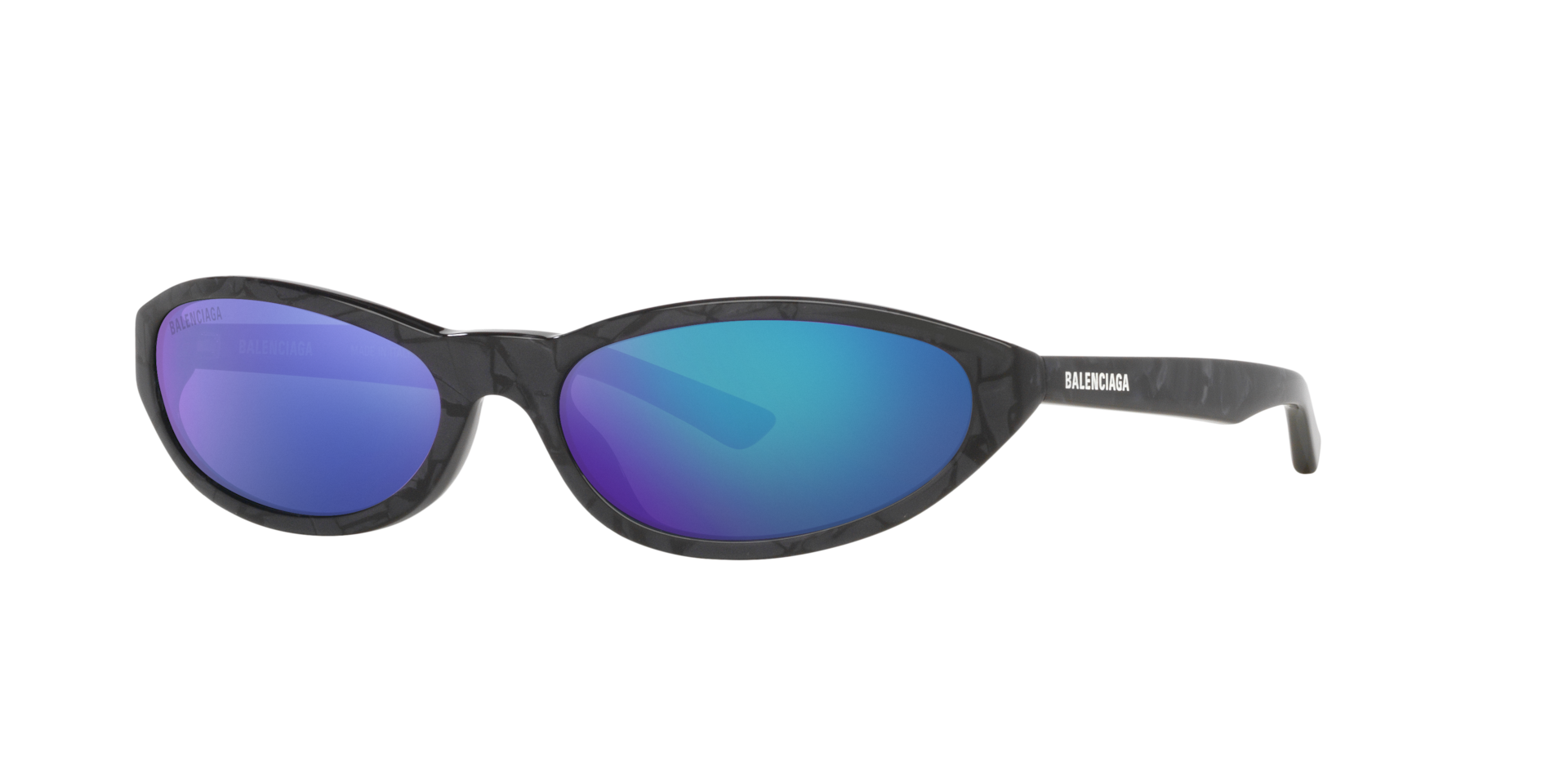 Balenciaga BB0007S XL (59 - 18) with Violet lenses and Violet