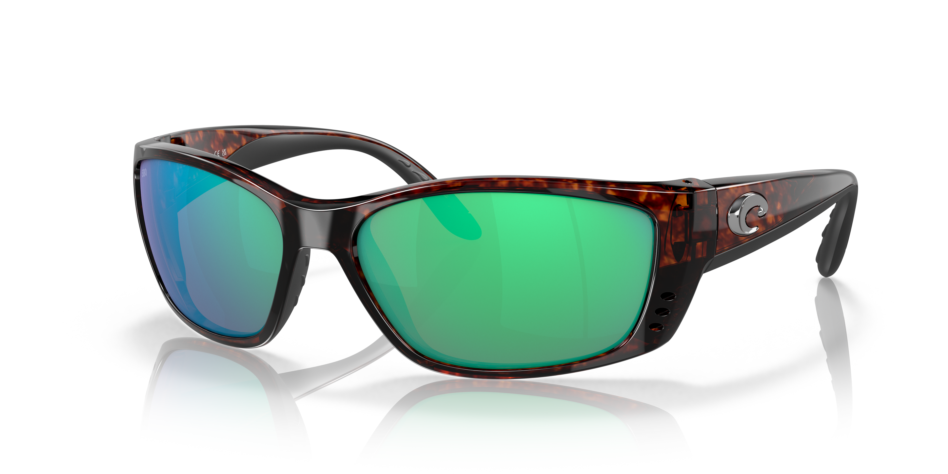 Costa Fisch XL (64 - 17) with Green lenses and Tortoise frame