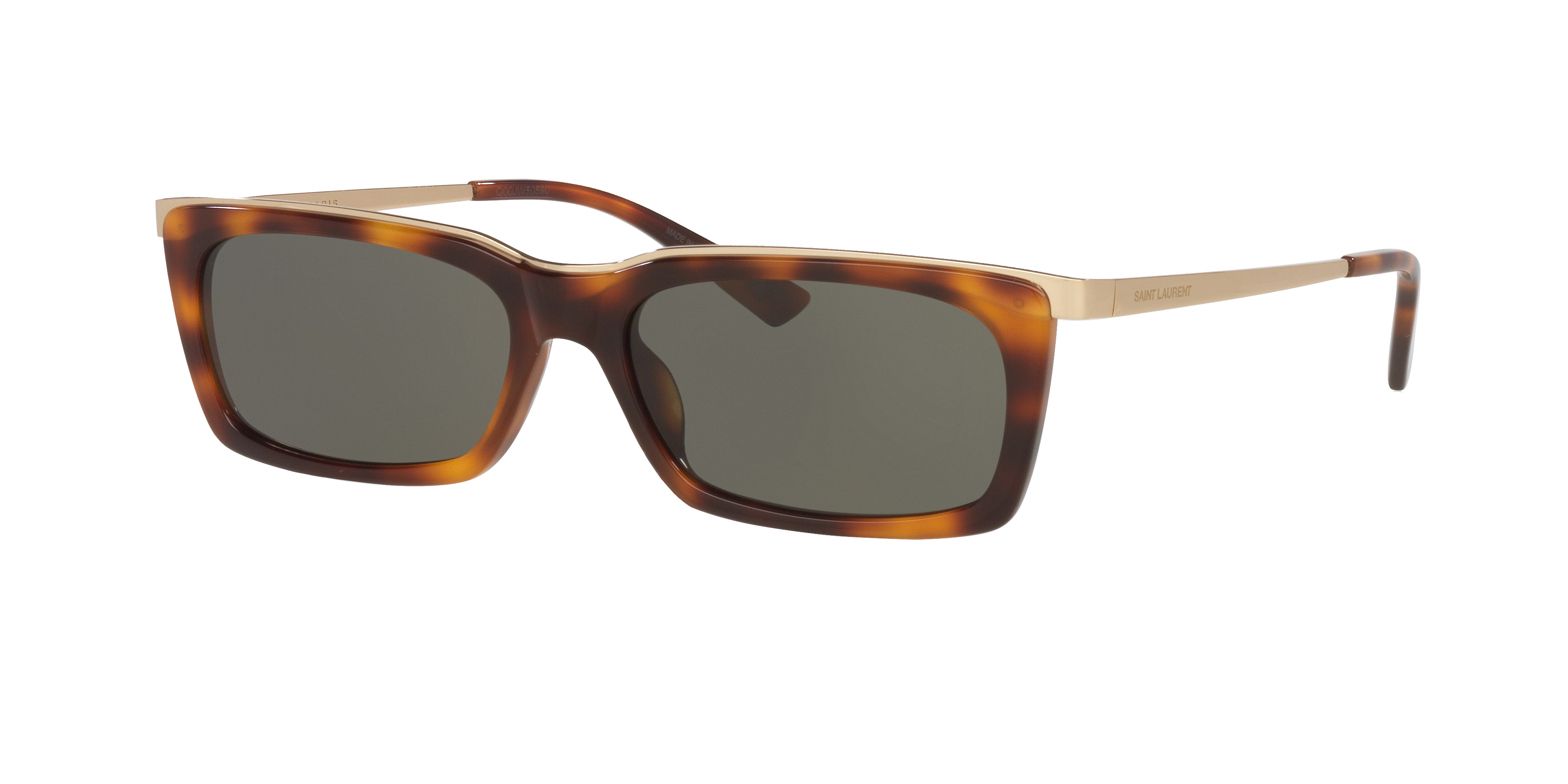 Saint Laurent Unisex Sunglass SL 766 -  Frame color: Tortoise, Lens color: Grey