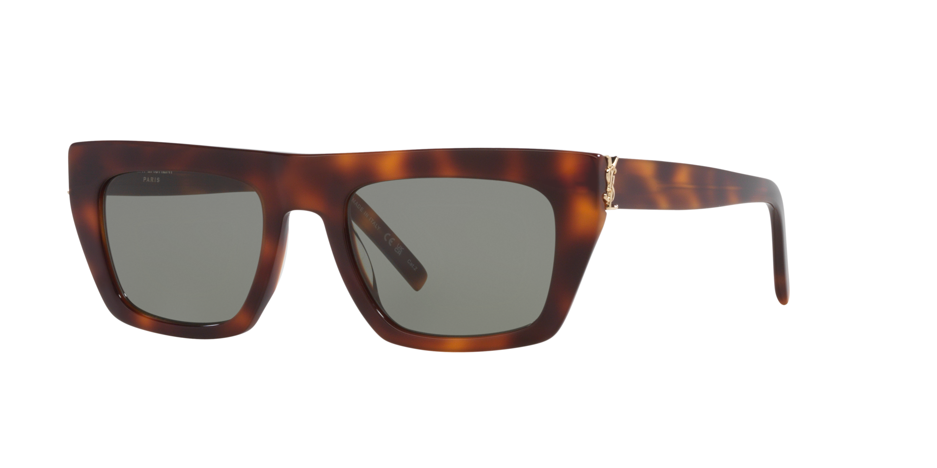Saint Laurent Unisex Sunglass SL M131 - Couleur du Monture caille Couleur de Lentille Vert 259 €