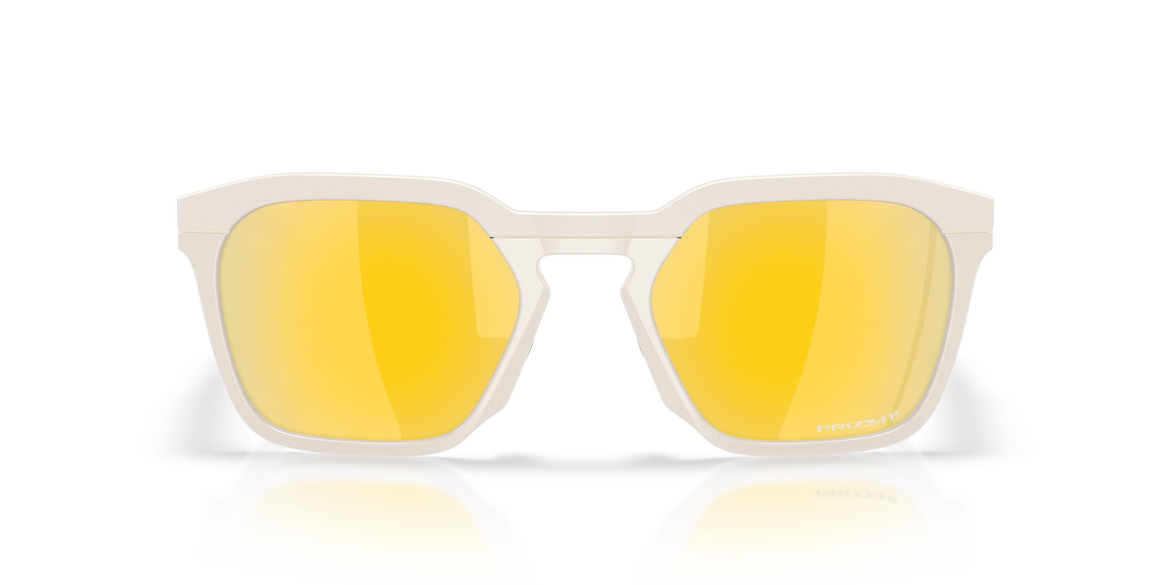 Oakley HSTN SQ L (54 - 21) with Gold lenses and White frame