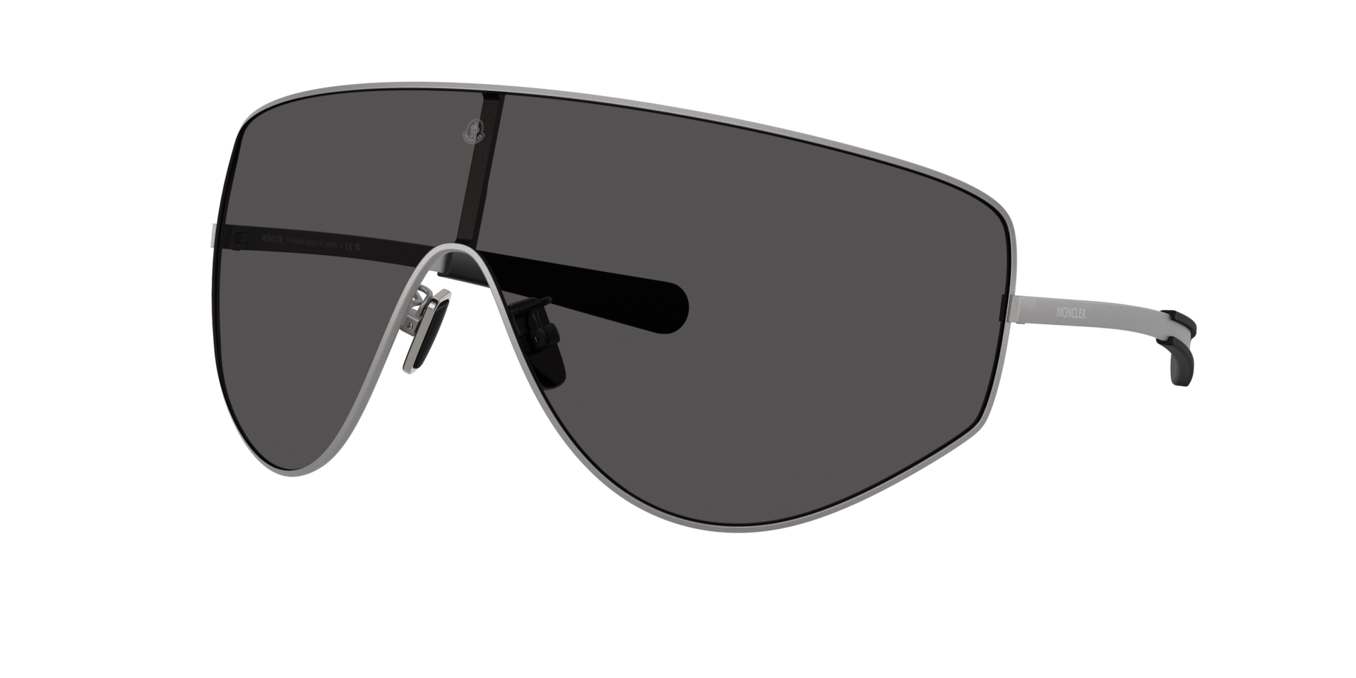 Moncler Unisex Sunglass ME4011T TANIUM - Couleur du Monture Matte Frozen Couleur de Lentille Gris fonc uni 380 €