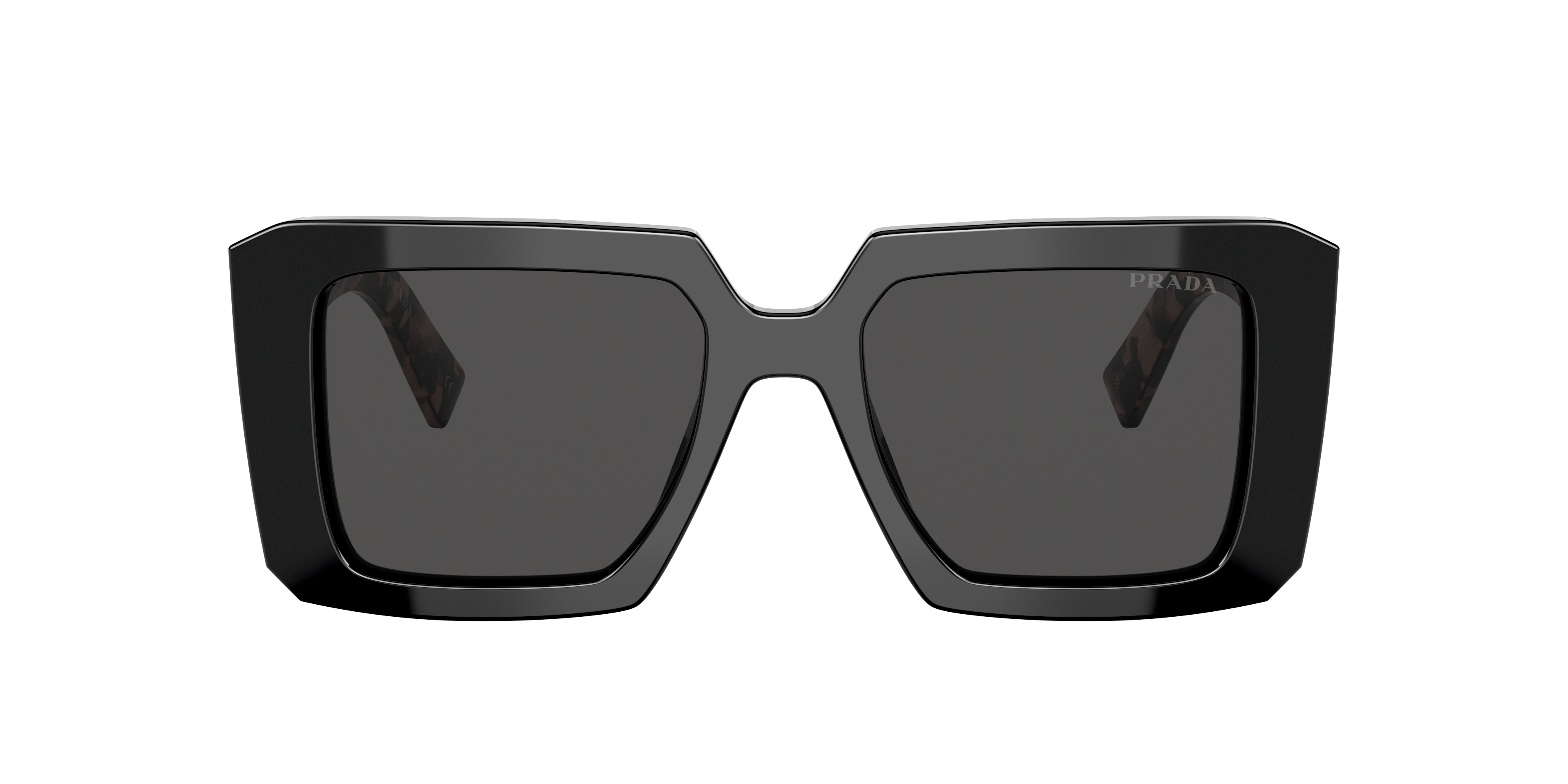 Prada PR 23YS XS (51 - 19) with Grey lenses and Black frame