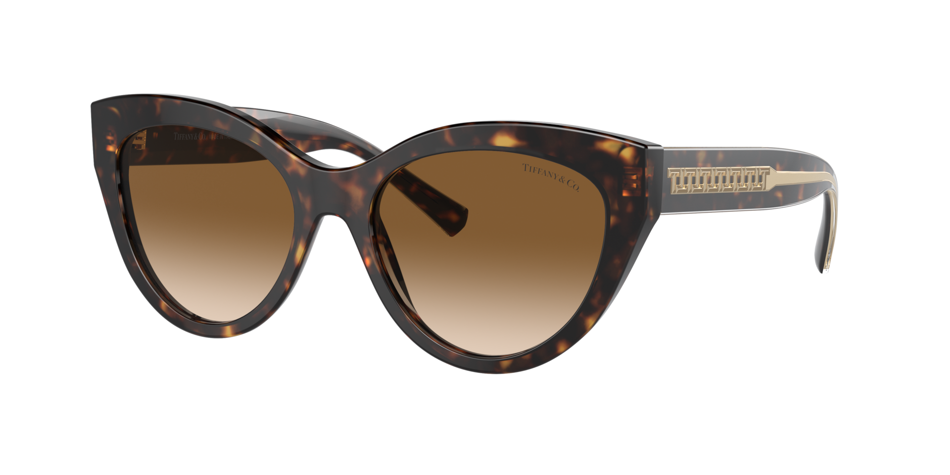 Tiffany & Co. Woman Sunglass TF4220 -  Frame color: Havana, Lens color: Clear Gradient Brown