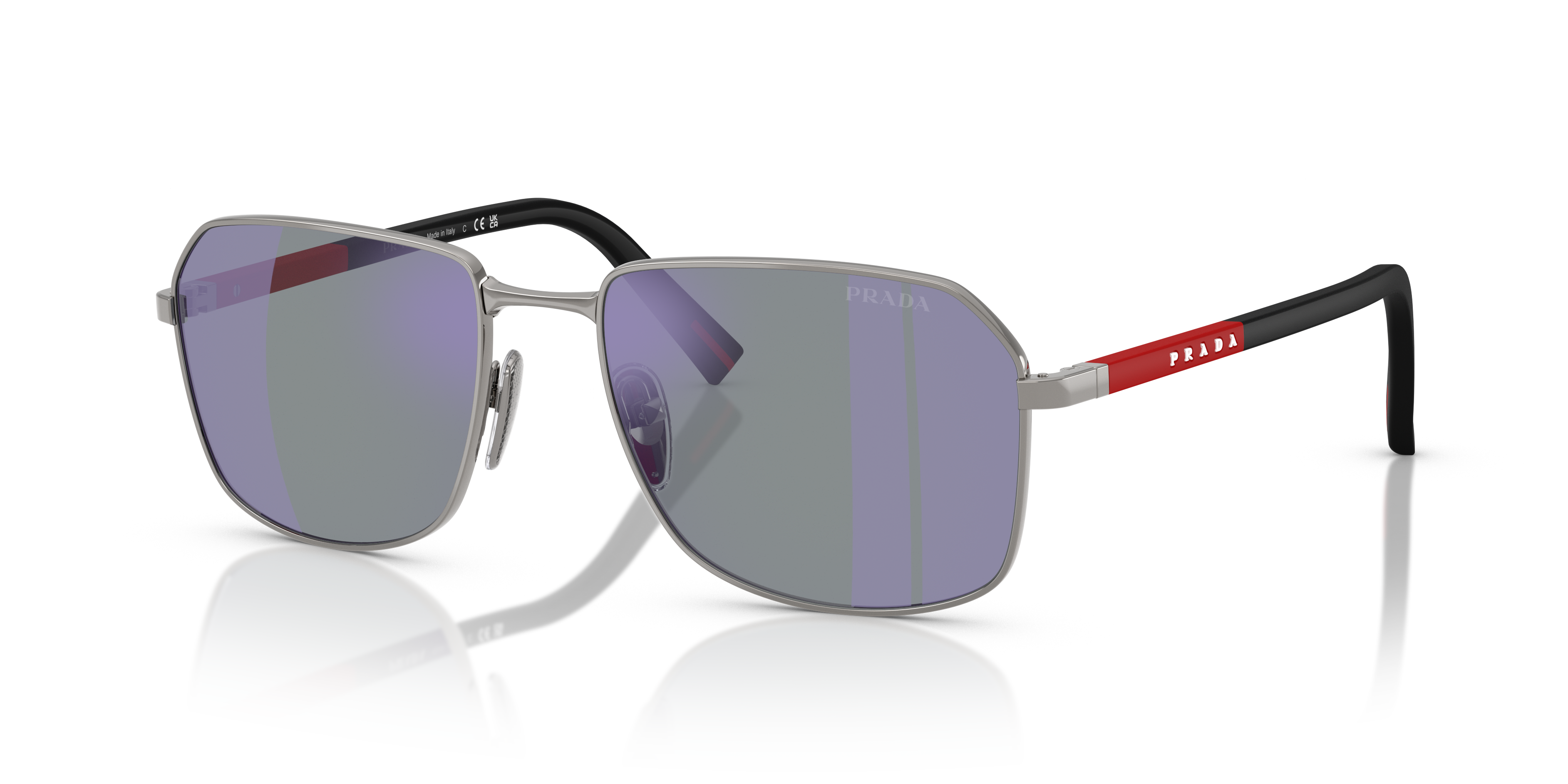 Prada Linea Rossa PS A51S XL (57 - 18) with Blue lenses and Grey