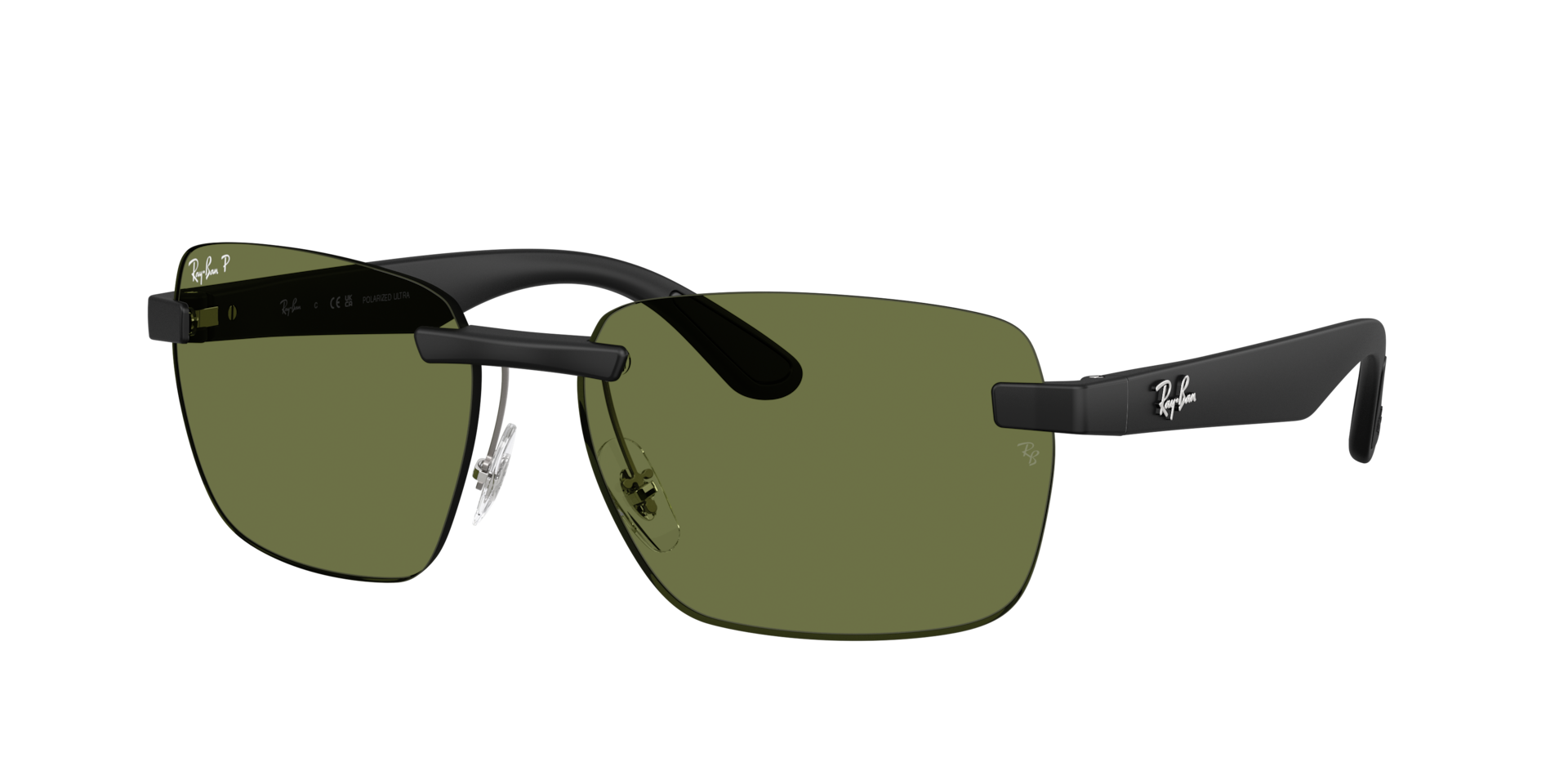 Ray-Ban Sunglasses Unisex Rb4470 Polarized S Lenses - Sand Black Frame Polarized Green Lenses Polarized 59-16