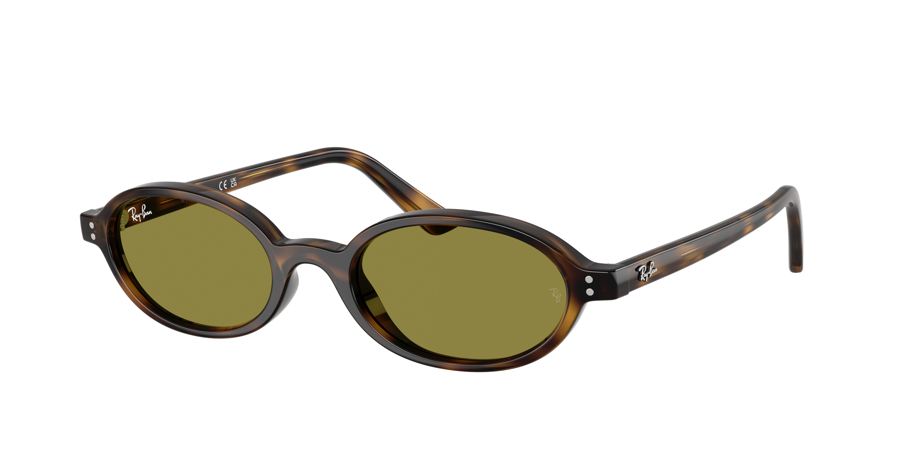 メガネ・老眼鏡 rayban  case only Ray-Ban Khal Bio-Based S (48 - 20) with Green lenses and Tortoise
