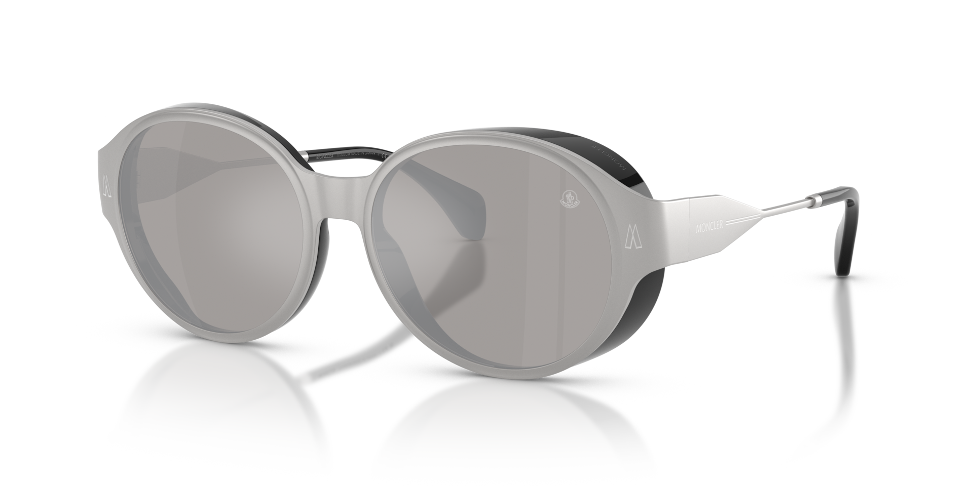 Moncler ME4005T AUROS L (54 - 16) with Silver lenses and Silver