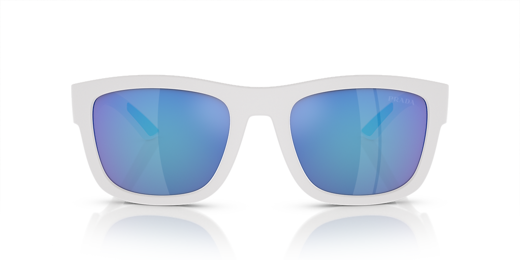 Prada Linea Rossa PS 01ZS XXL (56 - 21) with Blue lenses and White