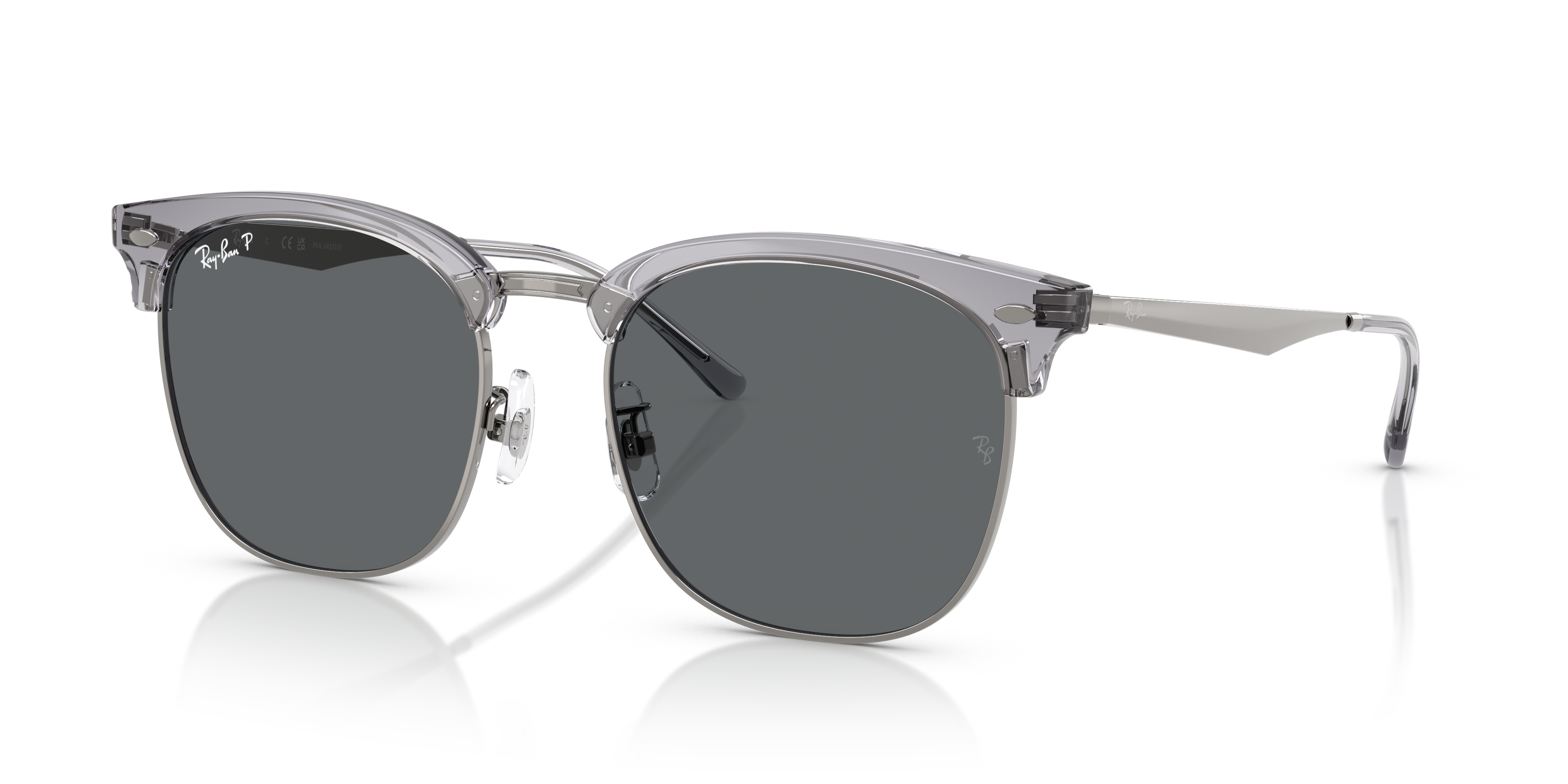 Ray-Ban RB4418D XXL (56 - 19) with Grey lenses and Transparent