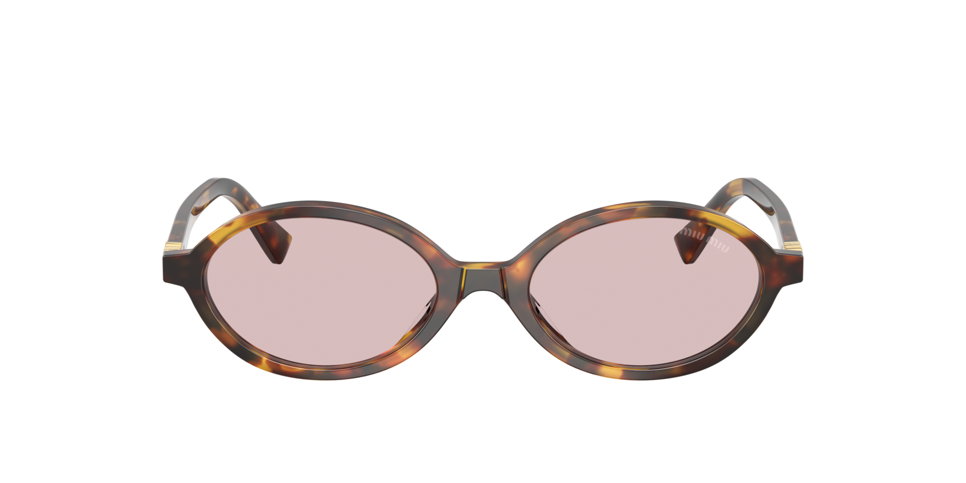 Miu Miu MU 04ZS S (50 - 18) with Pink lenses and Tortoise frame