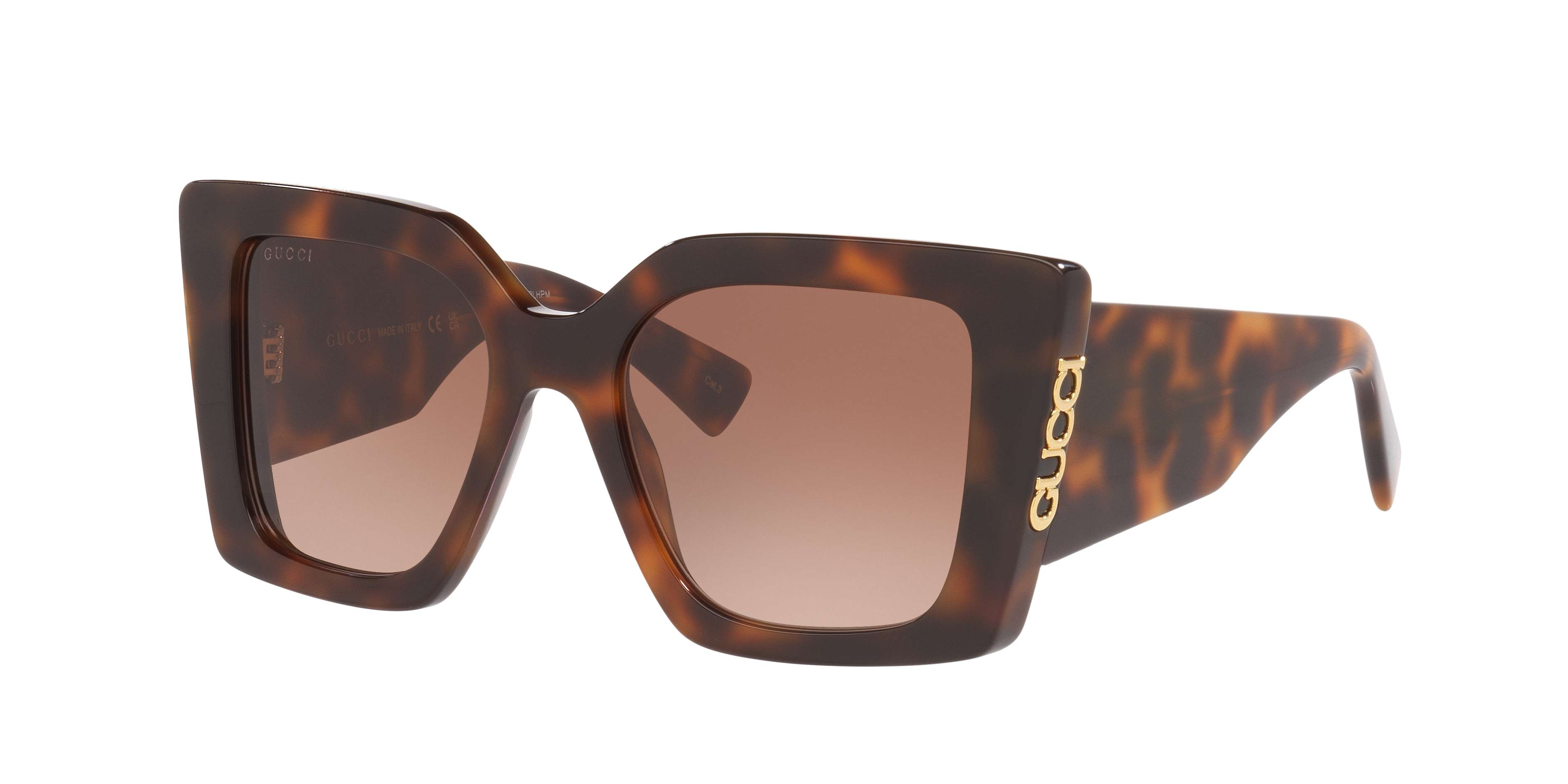 Gucci Gg2039S XS (51 - 19) with Brown lenses and Tortoise frame